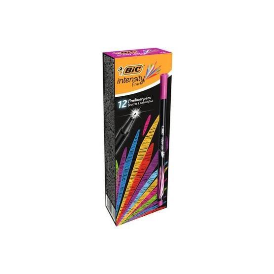 Bic Intensity Fine Liner 12'li Vişne Kutu Keçe Uçlu Kalem