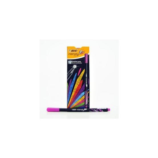 Bic Intensity Fine Liner 12'li Vişne Kutu Keçe Uçlu Kalem