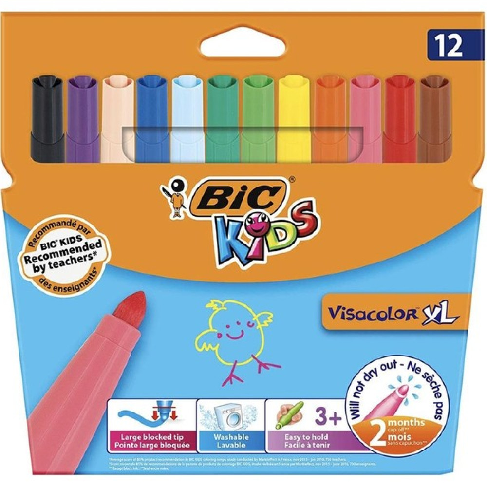 Bic Jumbo Keçeli Kalem 12 Renk Bic Jumbo Keçeli Kalem 12 Renk - Renkli Keçe Uçlu Kalem Fiyatı