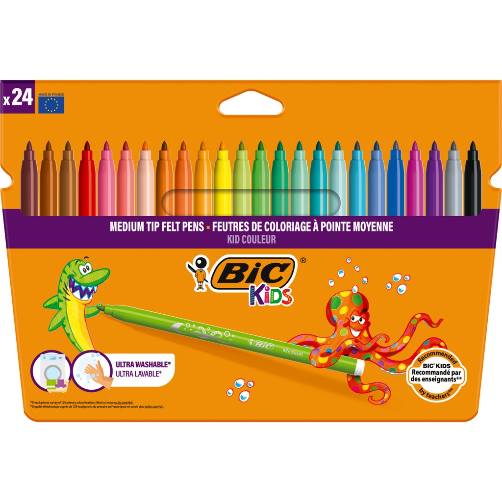 Bic Kids Kid Couleur Keçeli Boya Kalemi 24 Renk Keçe Uçlu Kalem Fiyatı