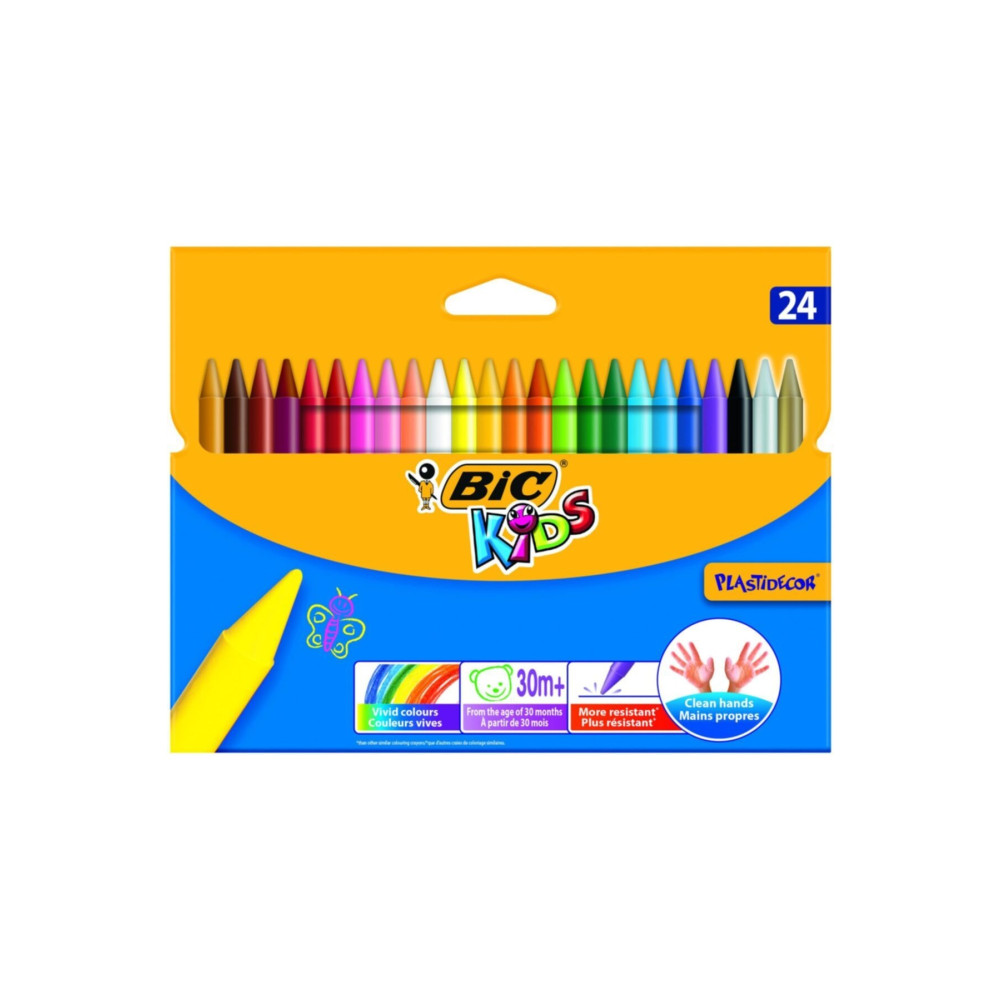Bic Kids Plastidecor Elleri Kirletmeyen Pastel Mum Boya 24 Renk Pastel Boya Fiyatı