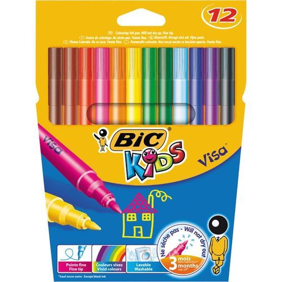 Bic Visa 12'li 888695 Keçeli Boya Kalemi Keçe Uçlu Kalem Fiyatı