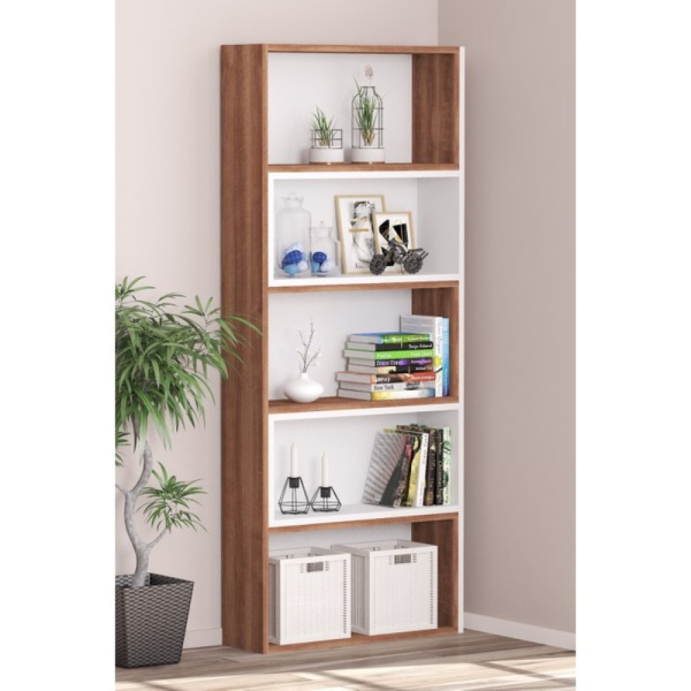 Bicabin Ayarlanabilir Raflı Dekoratif Modüler Kitaplık Beyaz Garda Decorative Bookshelf Oto Boyaları Fiyatı