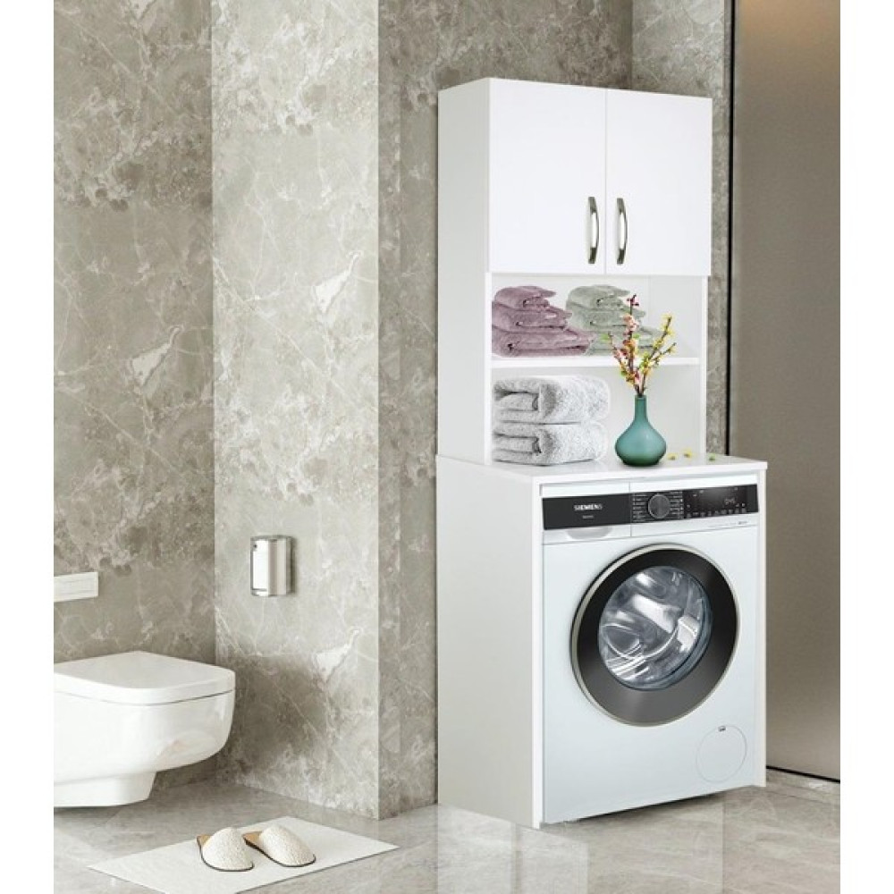 Bicabin Makina Üstü Dolap, Banyo Dolabı, Çamaşır Dolabı, Havlu Dolabı, Kapaklı Dolap - modern - Beyaz Banyo Dolabı / Mobilyası Fiyatı