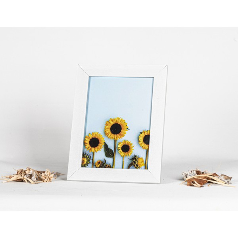 Bicanzade Masaüstü Dekoratif Resim & Fotoğraf Çerçevesi Desenli Beyaz Çerçeve 15 x 21 Cm. - 15 x 21 cm Resim & Fotoğraf Çerçevesi Fiyatı