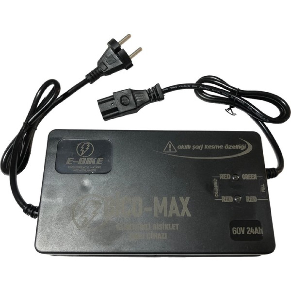 Bico-Max Elektrikli Bisiklet Şarj Cihazı 60V 24AH Bico-Max Akü Fiyatı