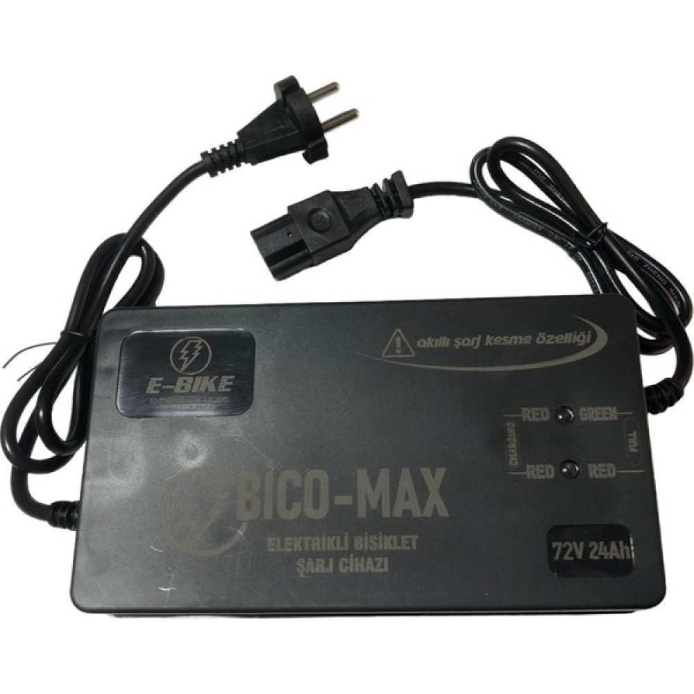 Bico-Max Elektrikli Bisiklet Şarj Cihazı 72V 24AH Bico-Max Akü Fiyatı