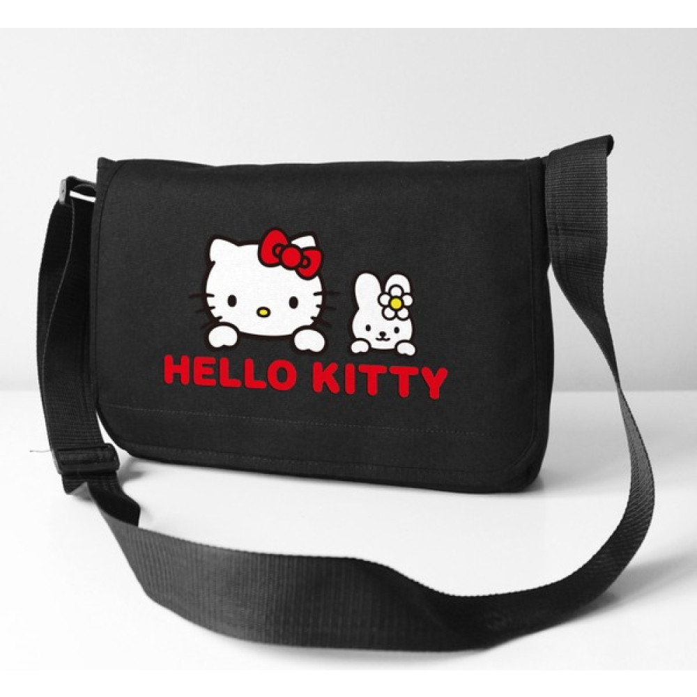 Bicraft Hello Kitty Baskılı Siyah Postacı Çantası Erkek Postacı Çanta Fiyatı