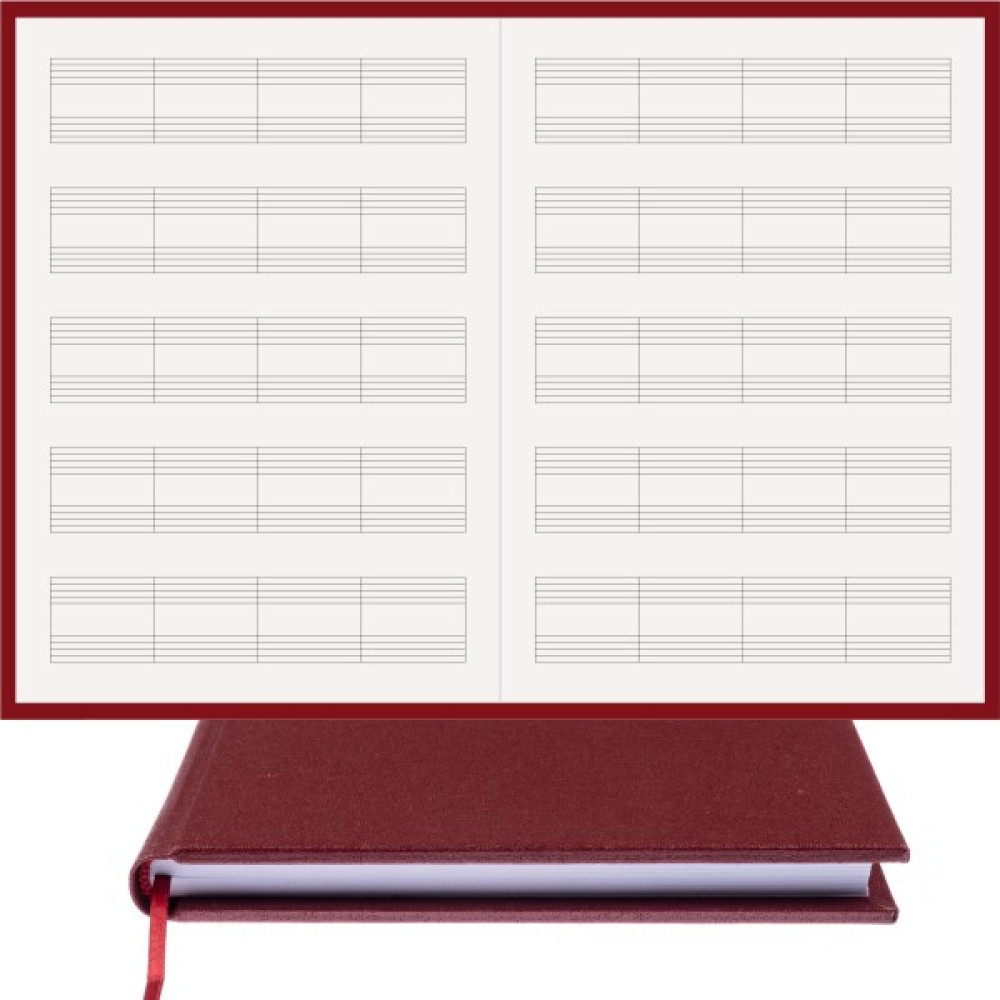 BİDEFTER Piyano Nota Defteri - Anahtarsız Kesik Çizgili - %100 El Yapımı, El Dikişi (İplik Dikiş) 1. Sınıf Hakiki Cilt Bezi ile Ciltli Defter A/4 Bordo - Lila Oto Boyaları Fiyatı