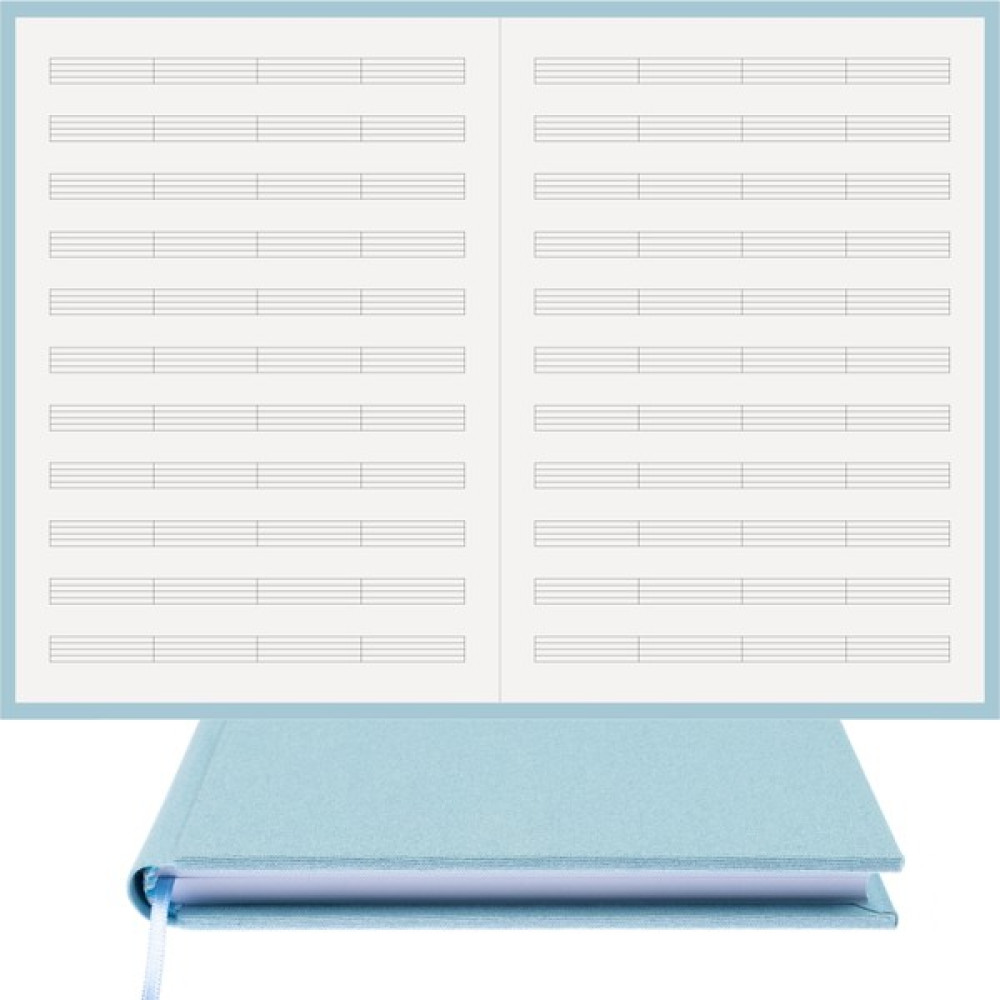 BİDEFTER Piyano Nota Defteri - Anahtarsız Kesik Çizgili - %100 El Yapımı, El Dikişi (İplik Dikiş) 1. Sınıf Viston Kumaş Ciltli Defter A/4 Turkuaz - Gül Kurusu Oto Boyaları Fiyatı
