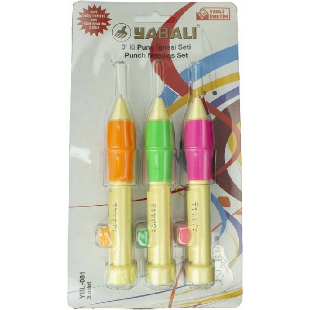Bidolu Yabalı Punch Iğnesi 3'lü Set - 60 Oyun & Hobi Fiyatı
