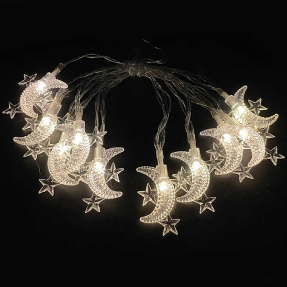 Bidoluhobi Pilli LED Işık Yıldız Motifli 20'li - 3 m - Sarı Led Aydınlatmalar Fiyatı