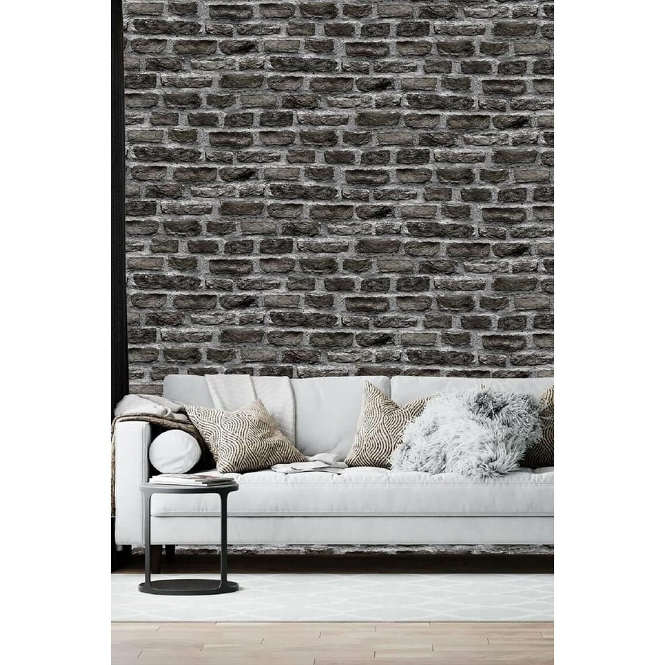 Bien Exclusive 7997 Siyah Geçmeli Taş Desenli 3D Görünüm Duvar Kağıdı 5 M² - 53 x 1000 cm SSD / Solid State Drive Fiyatı