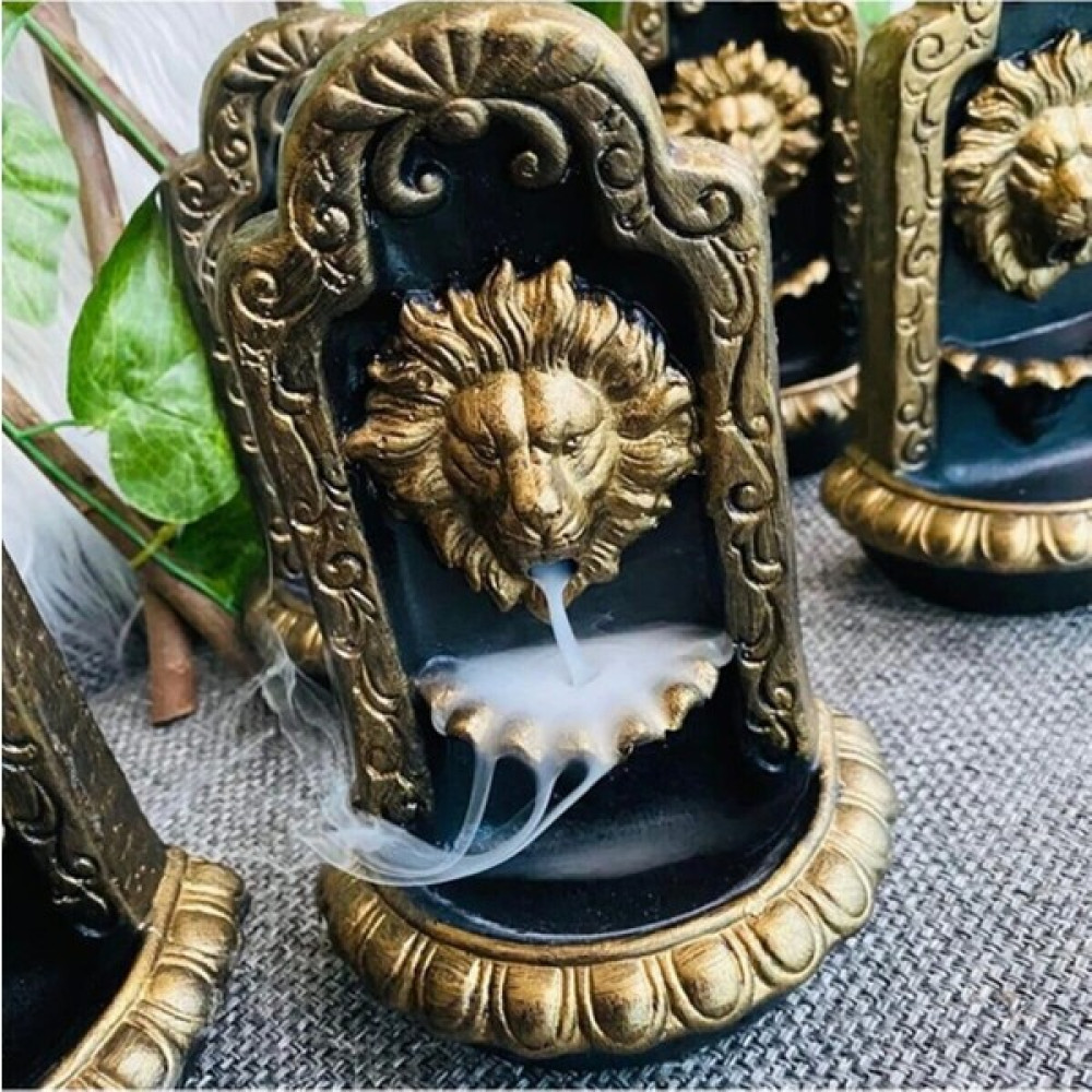 Bienar Gold Detaylı Aslan Tütsülük Dekoratif Biblo Biblo Fiyatı