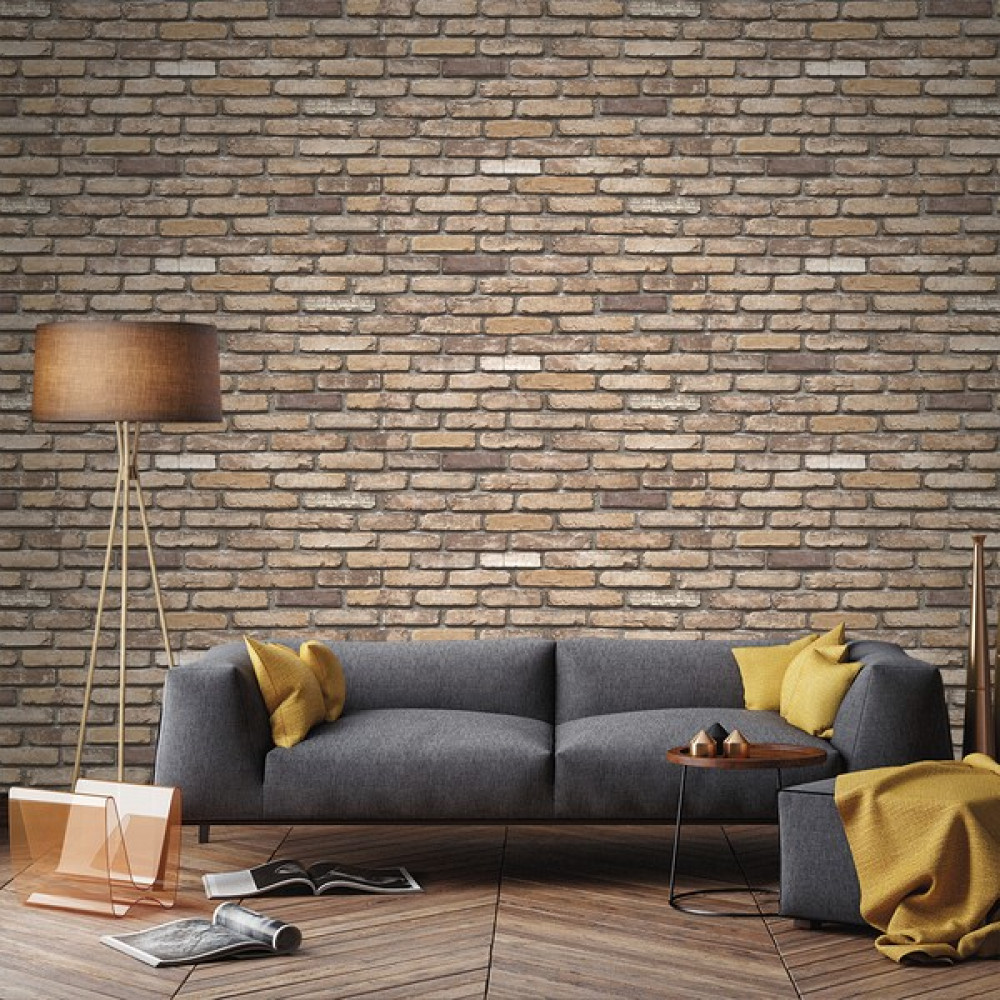 BienHome Exclusive Taş Tuğla Desen 9030 Duvar Kağıdı 5,33 M² Duvar Kağıdı Fiyatı