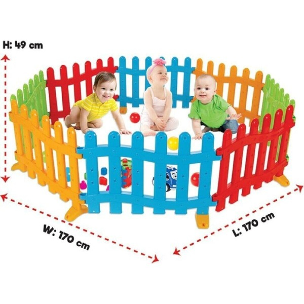 Bies Living Collection Bies Collection Handy Çit Park Bahçe Oyun Alanı 8 Adet - Renkli Park Yatak / Oyun Parkı Fiyatı