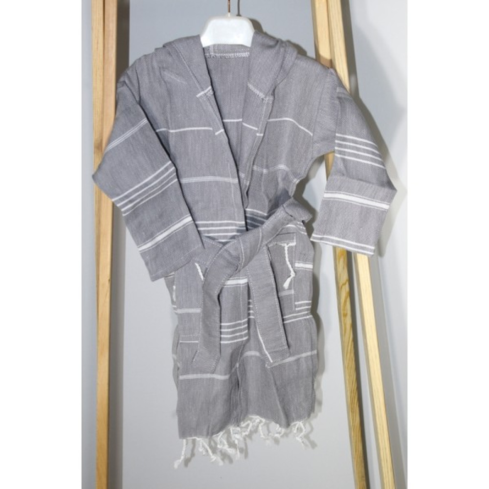 Bies Living Collection Meady %100 Pamuk Bebek&çocuk Kapşonlu Peştemal Bornoz 1-2 Yaş - 1 - 2 Yaş - Gri Bornoz Fiyatı