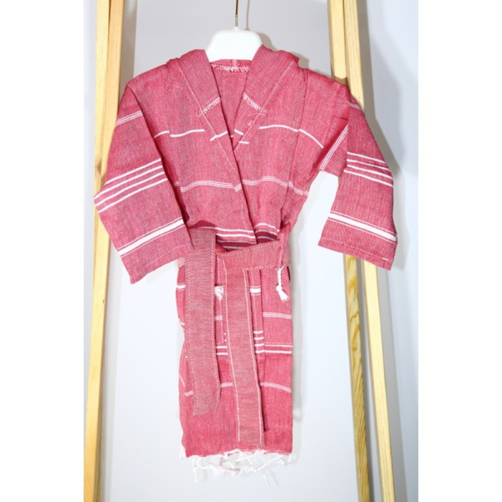Bies Living Collection Meady %100 Pamuk Bebek&çocuk Kapşonlu Peştemal Bornoz 1-2 Yaş - 1 - 2 Yaş - Kırmızı Bornoz Fiyatı