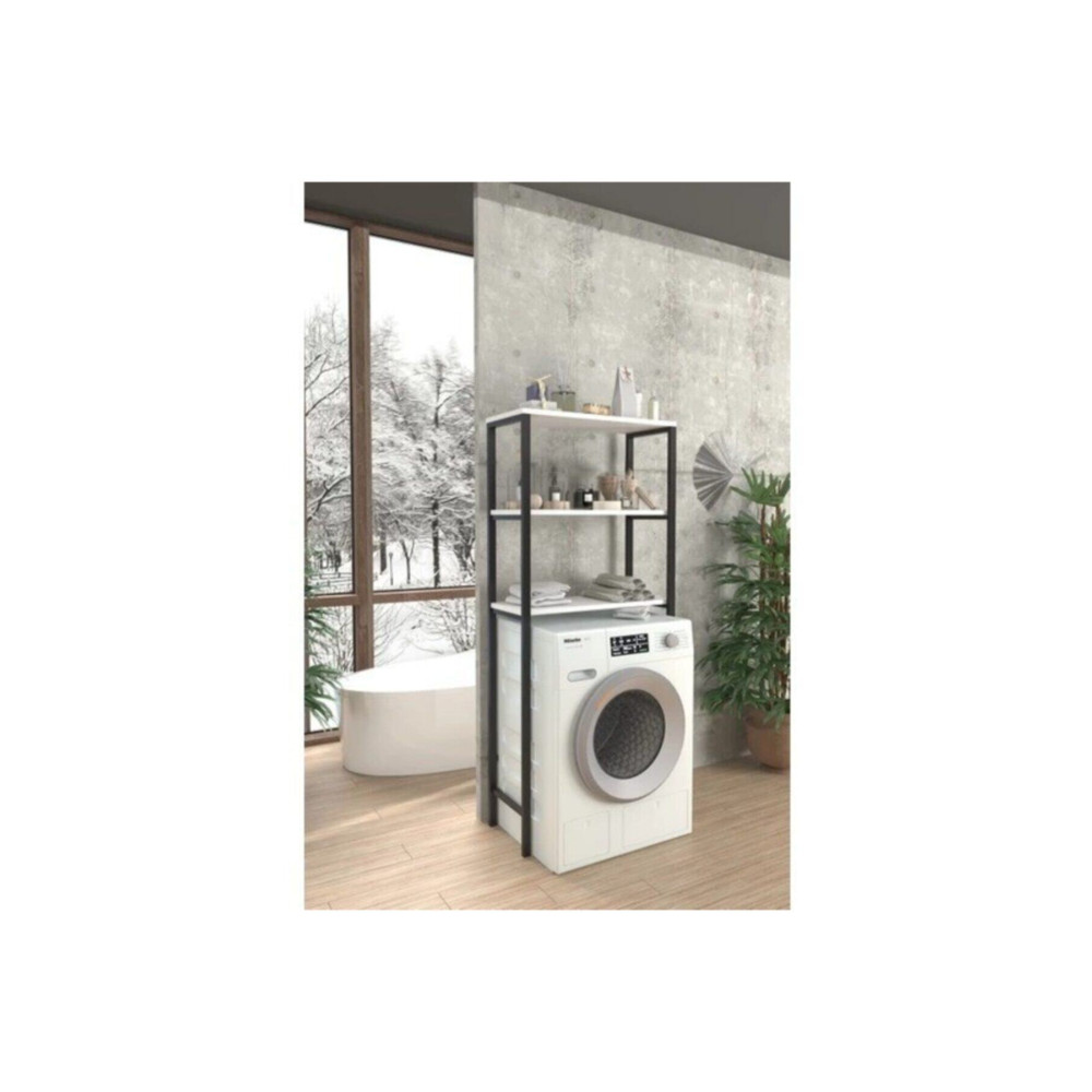 bieylül Çamaşır Makinası Üstü Beyaz Düzenleyici Raf 3 Raflı Banyo Düzenleyici Banyo Dolabı / Mobilyası Fiyatı