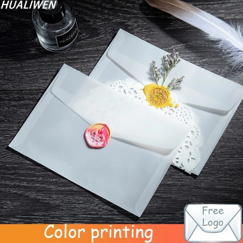 Bifeng Shop 21X15CM Tarzı Dıy Kartpostal Kart Depolama Düğün Davetiyesi Hediye Paketleme Için Lot Yarı-Şeffaf Sülfürik Asit Kağıt Zarflar (Yurt Dış... Zarf Fiyatı