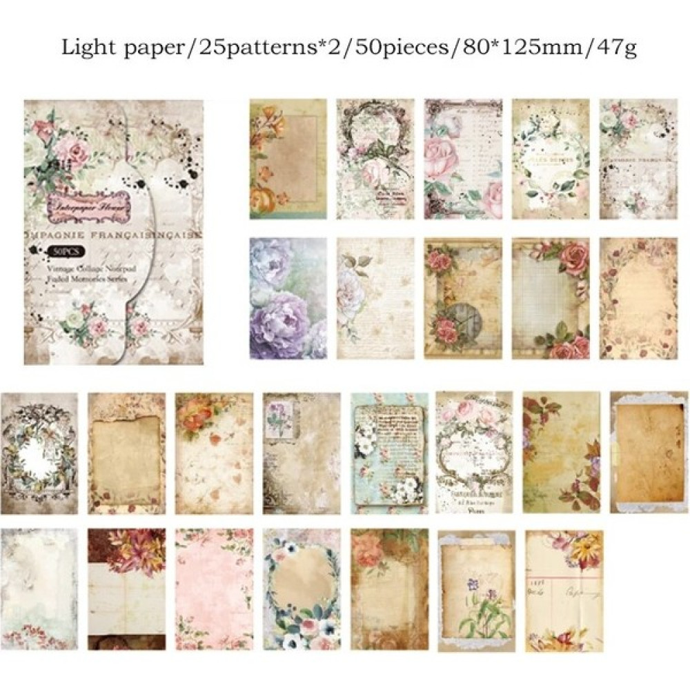 Bifeng Shop F Tarzı Journamm 50 Sayfa Vintage Kağıt Kolaj Kraft El Işi Kağıdı Dıy Scrapbooking Malzeme Dekor Önemsiz Dergisi Okul Işaretleme Kırtasiye Kağıdı (Yurt Dışından) - Renkli - Defterler ve yazı defterleri - 1 Oto Boyaları Fiyatı