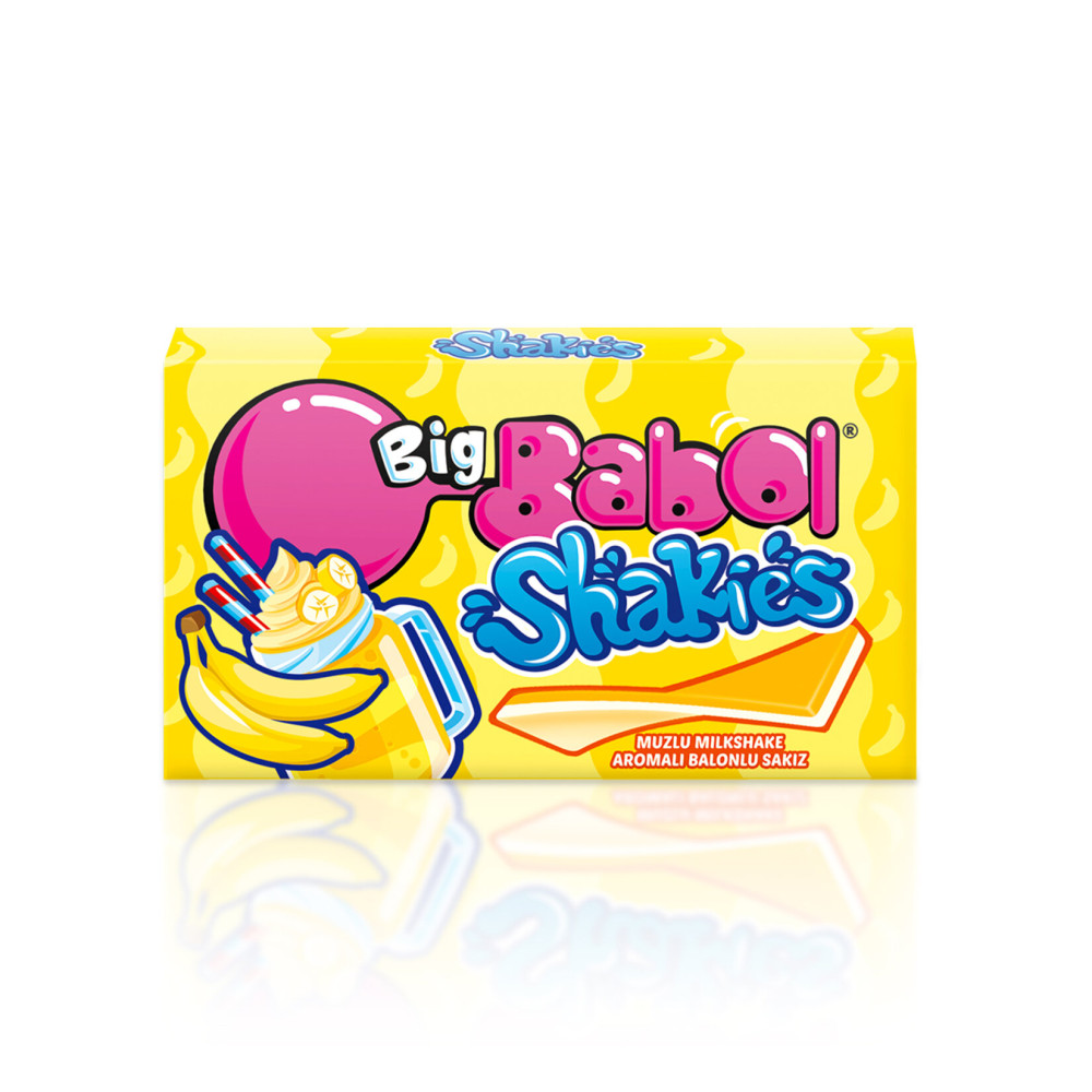 Big Babol Cüzdan Shakıes Muz Milkshake 26 gr x 18'li
