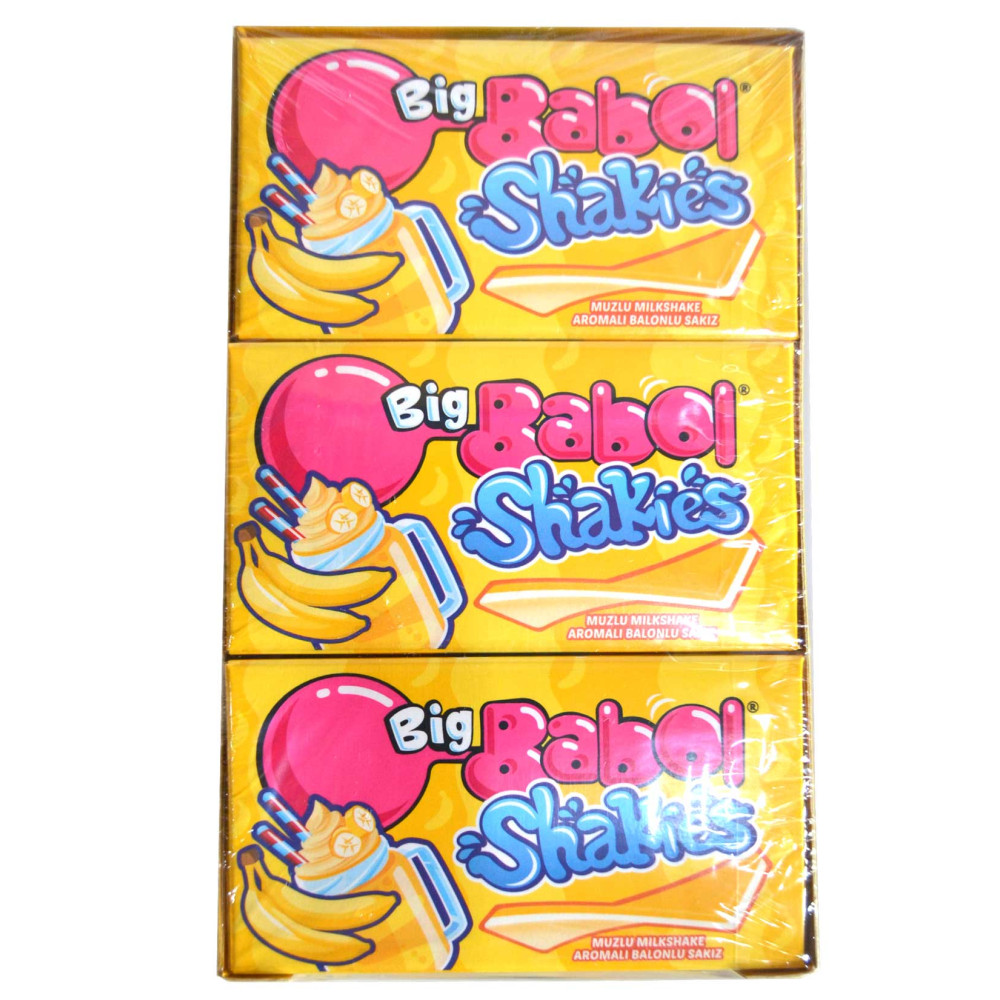 Big Babol Cüzdan Shakıes Muz Milkshake 26 gr x 18'li Şekerleme Sakız Fiyatı