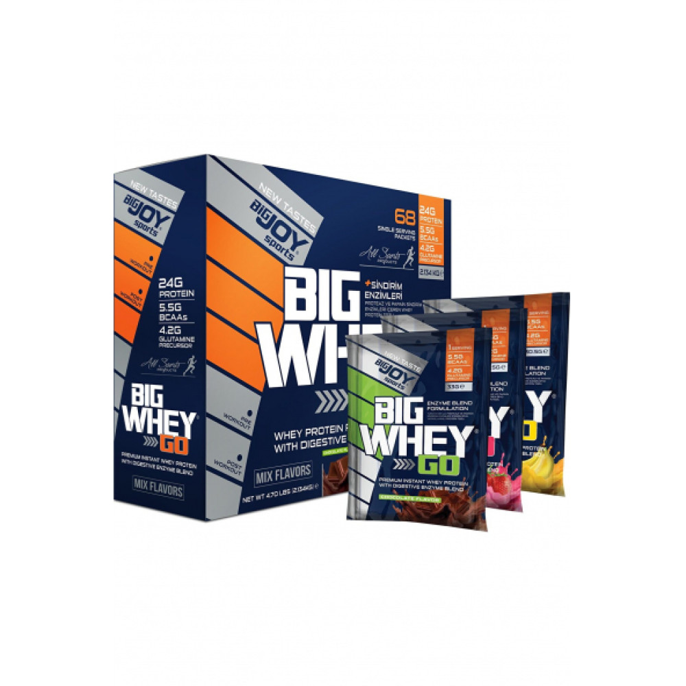 Big Joy Big Whey Go Protein 2070 Gr 68 Sase + Shaker Hediye Protein Tozları Fiyatı