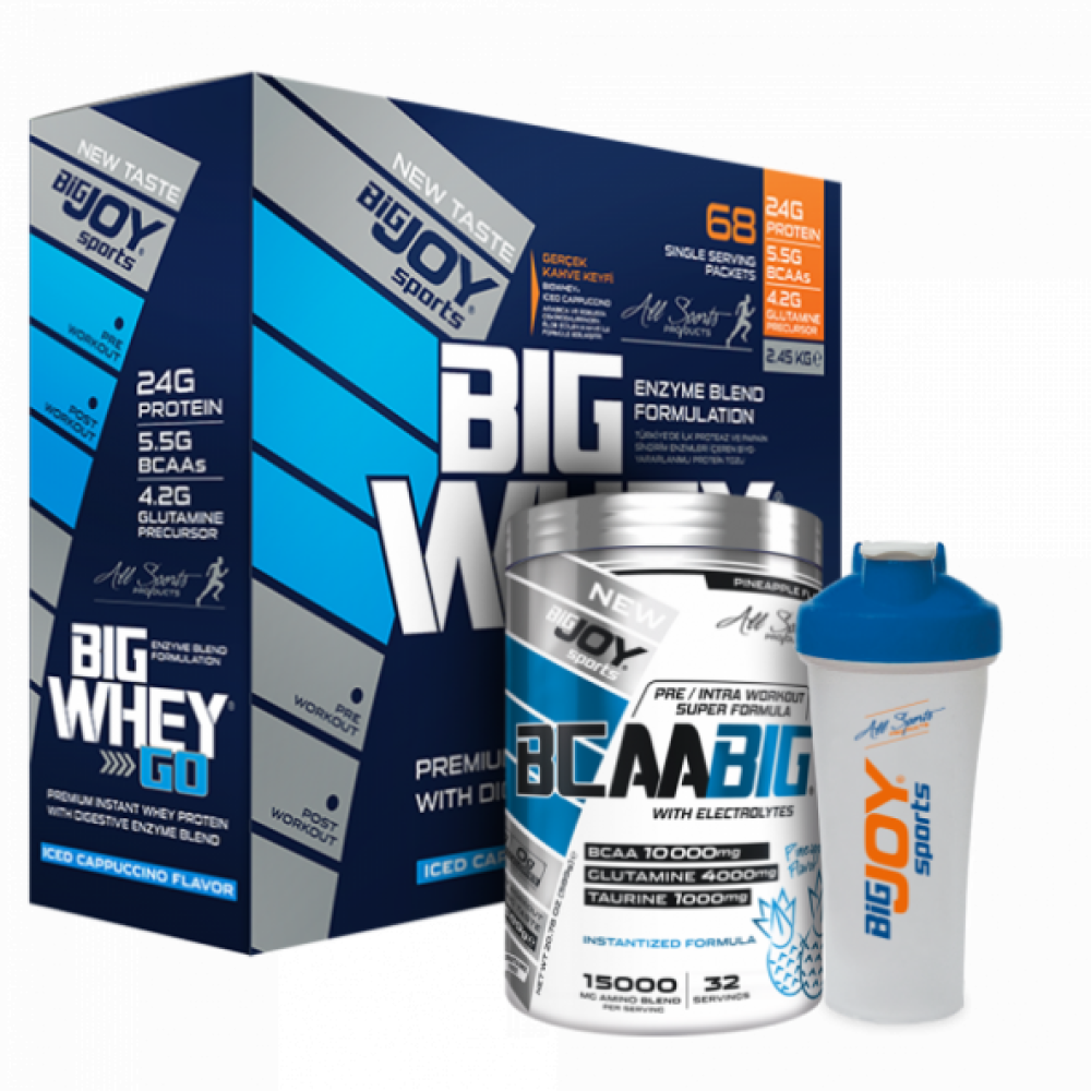Big Joy Big Whey Go Protein 2201 Gr 68 Sase + Bcaabig 589 Gr +Hediyeler Protein Tozları Fiyatı