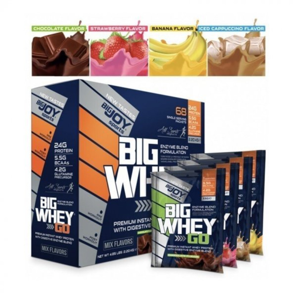 Big Joy Big Whey Go Protein 2201 Gr 68 Sase + Hediyeler Protein Tozları Fiyatı