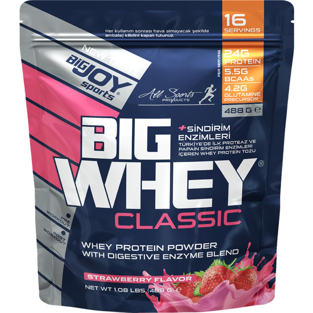 Big Joy Bigjoy Big Whey Classic Protein Tozu - Çilek - 488G Protein Tozları Fiyatı