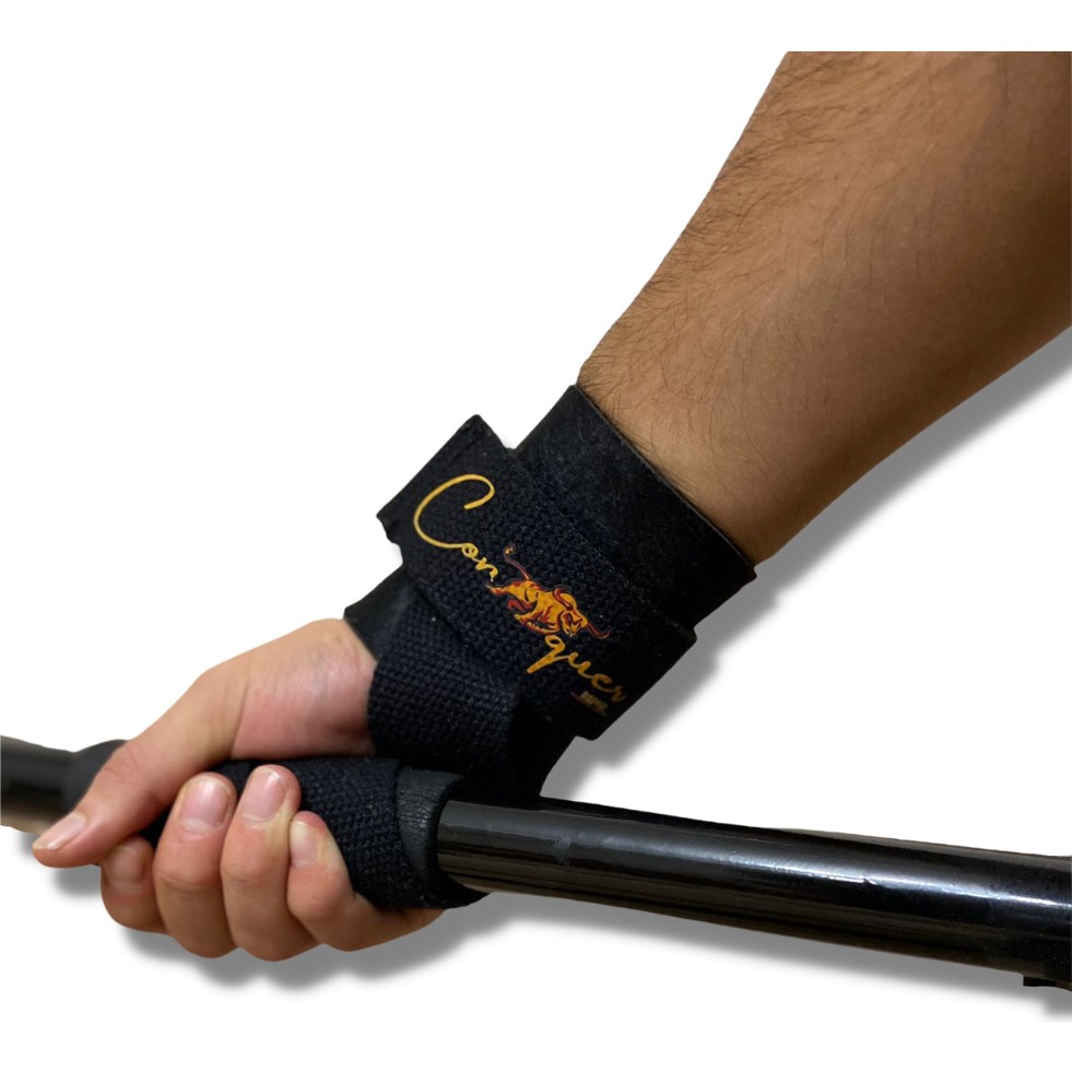 Big Rıch Grip Pro Lifting Straps Çift - Standart - Siyah - Altın Sarısı Fitness Kondisyon Aksesuarları Fiyatı