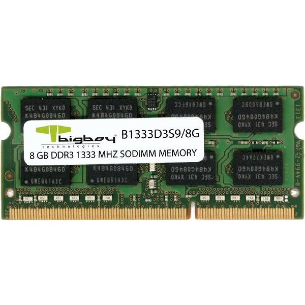 Bigboy 8GB DDR3 1333MHz CL9 Notebook Rami RAM Bellekler Fiyatı