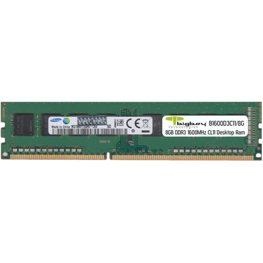 Bigboy 8GB DDR3 1600MHz CL11 Masaüstü Rami RAM Bellekler Fiyatı