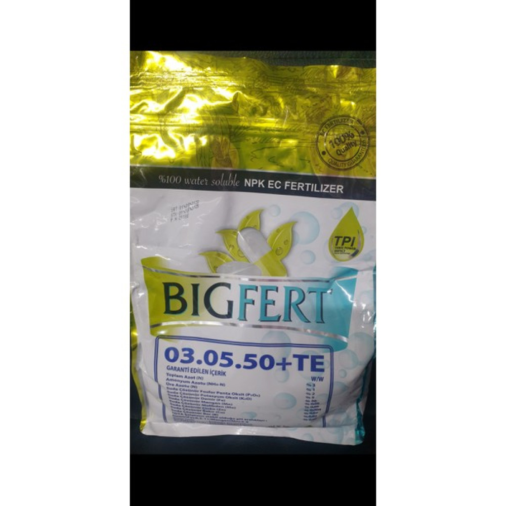 Bigfert 3.5.50+Te Potasyumlu Gübre Çözeltisi 2,5 kg Toz - 1 Oto Boyaları Fiyatı