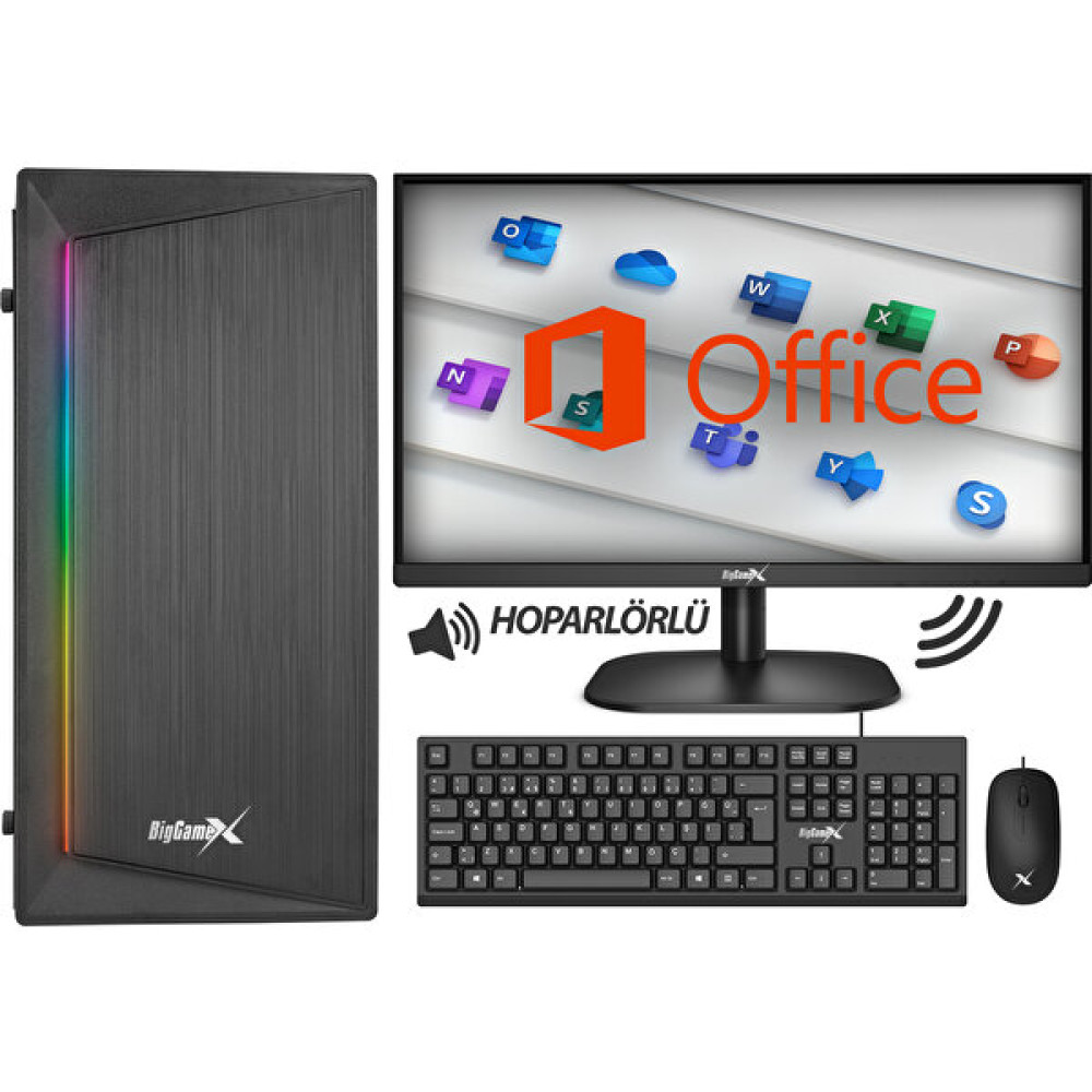 Biggamex KL12 I5-3470 8gb Ram 512GB SSD 19" Monitör Masaüstü Ofis Bilgisayarı - FreeDos Masaüstü Bilgisayar Fiyatı