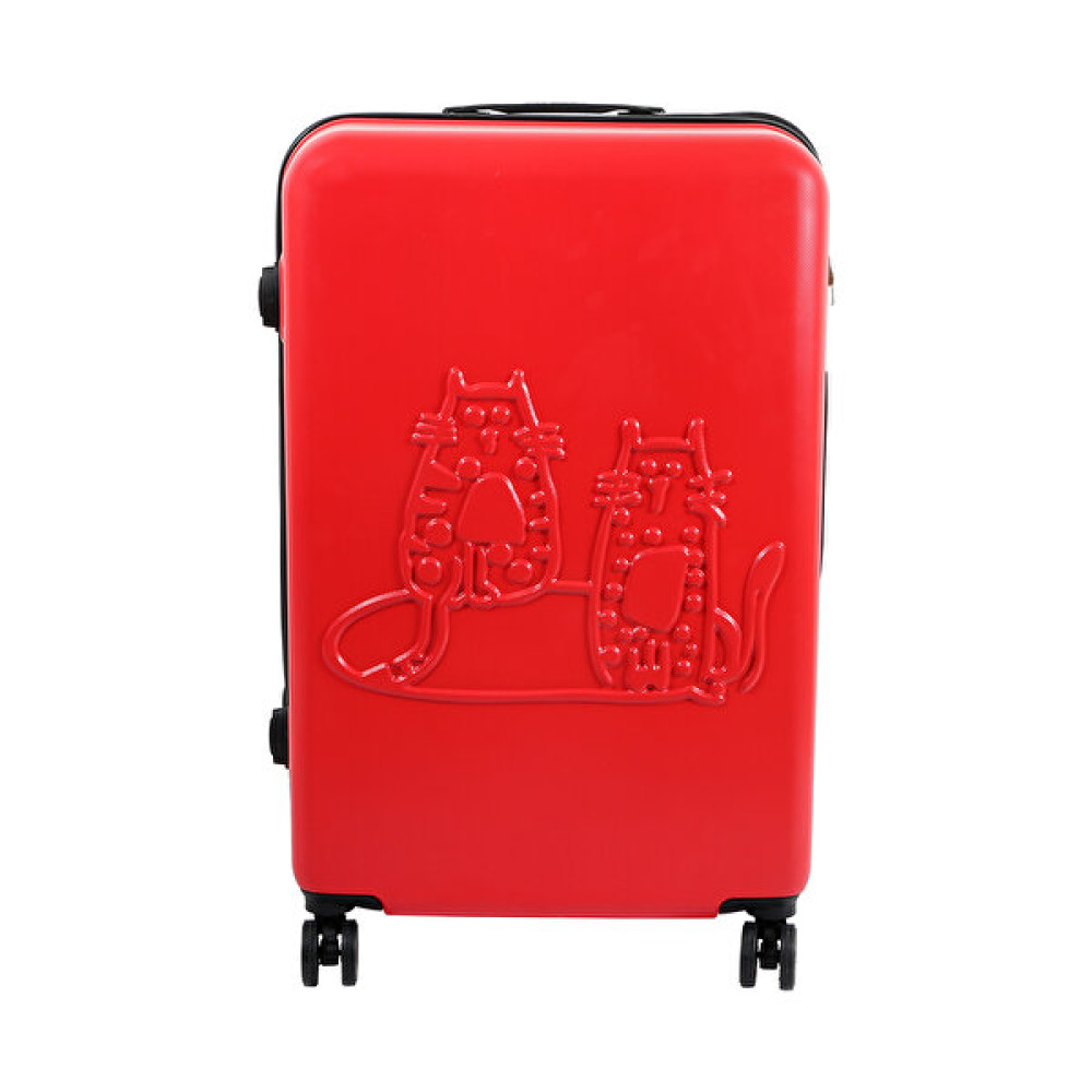 Biggdesign Cats 20" Kırmızı Küçük Boy Valiz Bavul / Valiz Fiyatı