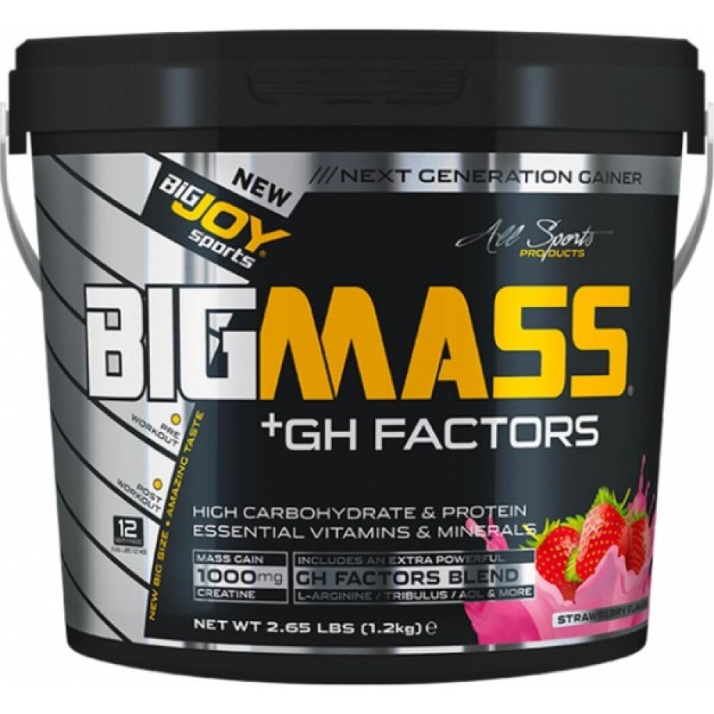 Bigjoy Big Mass +Gh Factors 1200 Gr - Çilek Sporcu Besinleri Fiyatı