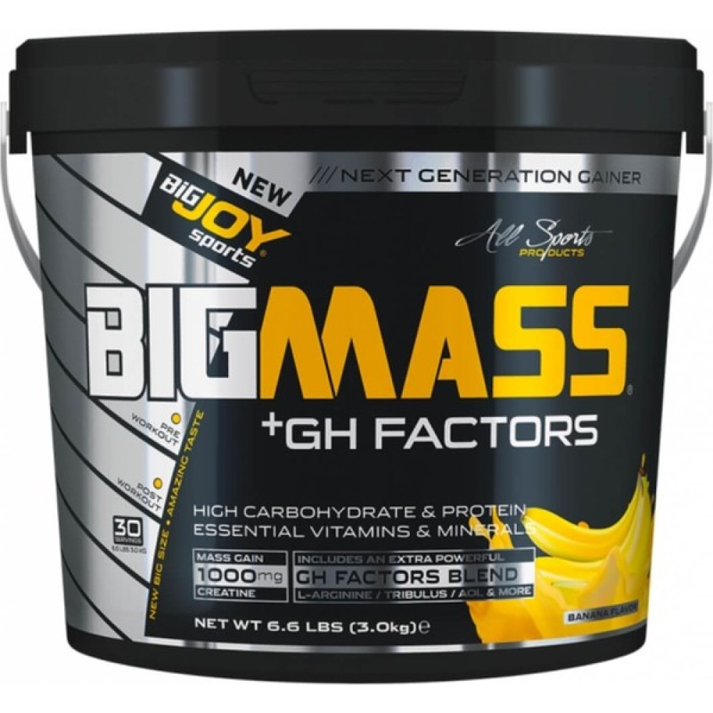Bigjoy Big Mass +Gh Factors 3000 Gr - Muz Sporcu Besinleri Fiyatı