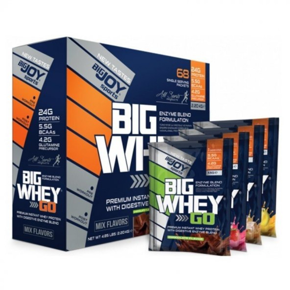 Bigjoy Big Whey Go Protein 2200 Gr 68 Sase Mıx + Hedıyelı Protein Tozları Fiyatı