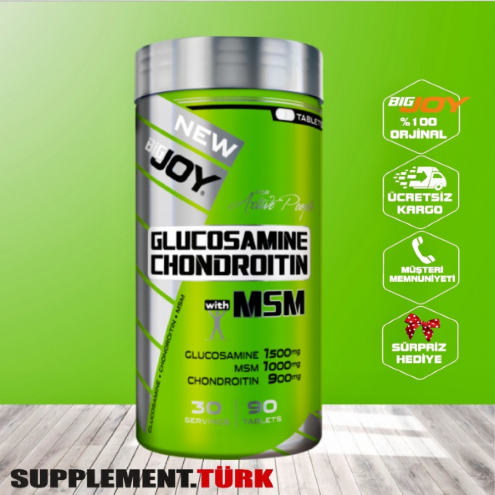 Bigjoy Glucosamin Chondroitin Msm 90 Tab. Glukozamin Glucosamine Sporcu Besinleri Fiyatı