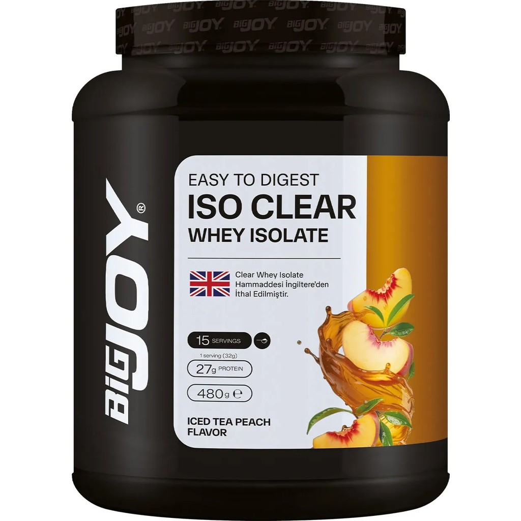 Bigjoy Iso Clear Whey Isolate Ice Tea Şeftali Aromalı 480g Diğer Fiyatı