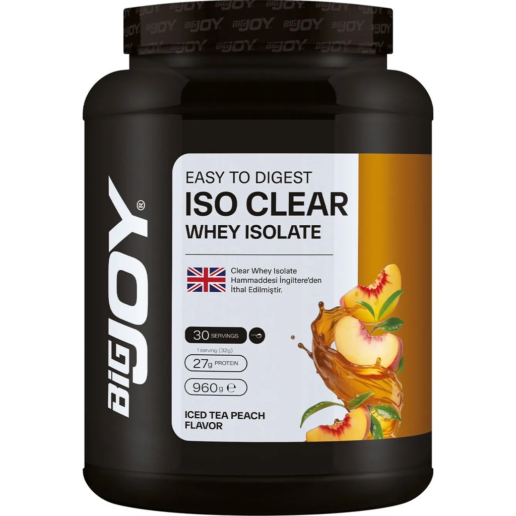 Bigjoy Iso Clear Whey Isolate Ice Tea Şeftali Aromalı 960g Diğer Fiyatı