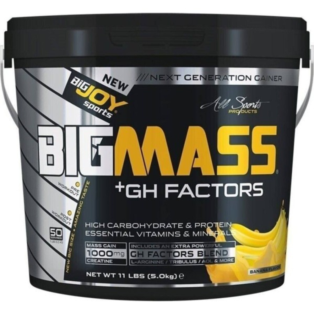 Bigjoy Sports Bigjoy Big Mass Gh Factors 5000 Gr Çikolata Aromalı Pro Mass Gainer - 1 Sporcu Besinleri Fiyatı