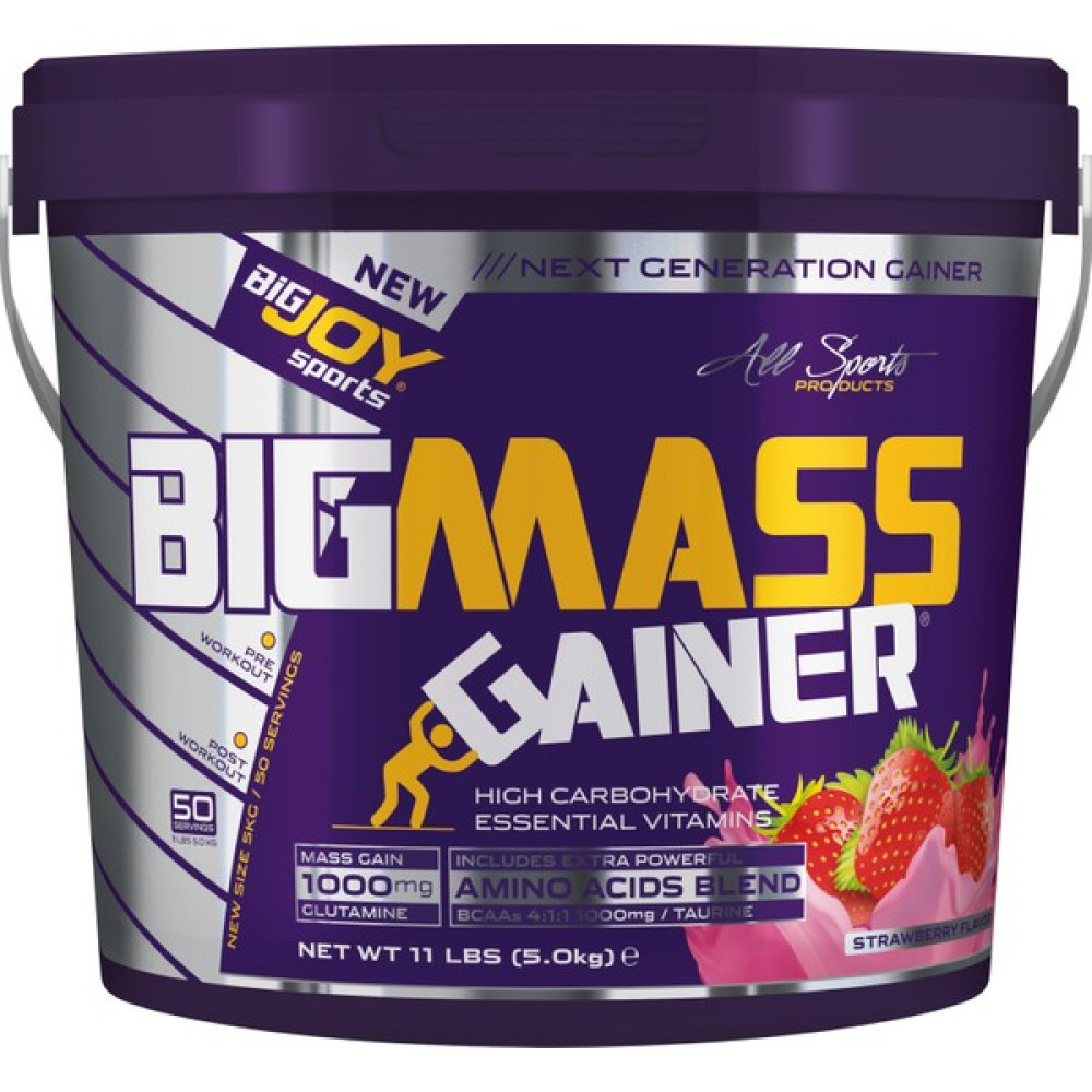 Bigjoy Sports Bigmass Gainer Çilek Aromalı 5000 gr Protein Tozları Fiyatı