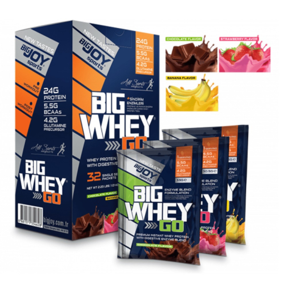 Bigjoy Sports Bigwheygo Whey Protein Tozu 32 Servis Mix (3 Aroma) Protein Tozları Fiyatı