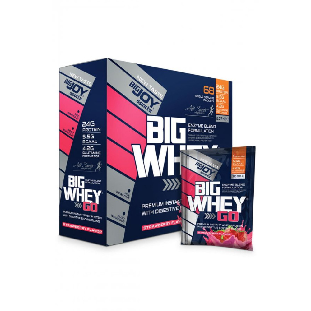 Bigjoy Sports Bigwheygo Whey Protein Tozu Cilekli 68 Porsiyon Protein Tozları Fiyatı