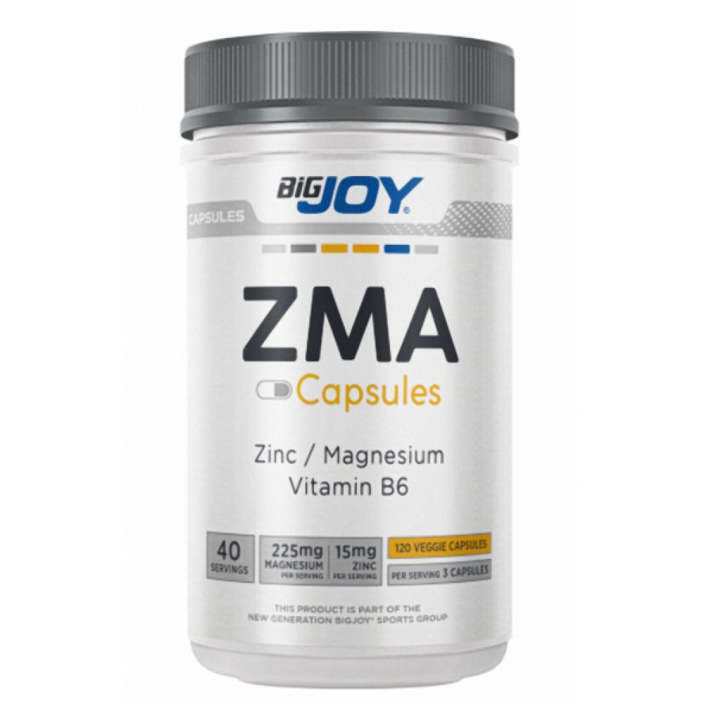 Bigjoy Sports Zma 120 Kapsul Magnezyum, Cinko, B6 Vitamin Icerigi Sporcu Besinleri Fiyatı