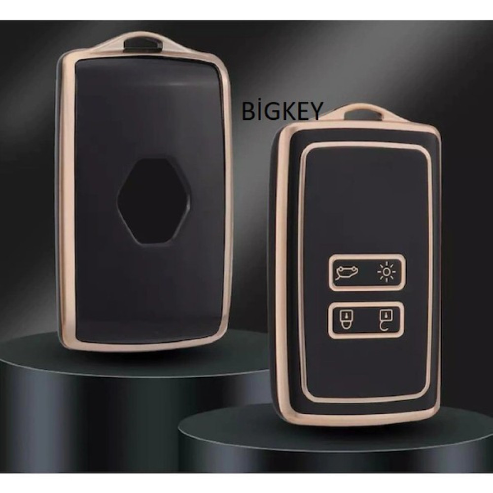 BigKey Megane 4 Kadjar Clio Austural Talisman Kart Kumanda Kılıfı - Siyah - Gold Oto Boyaları Fiyatı