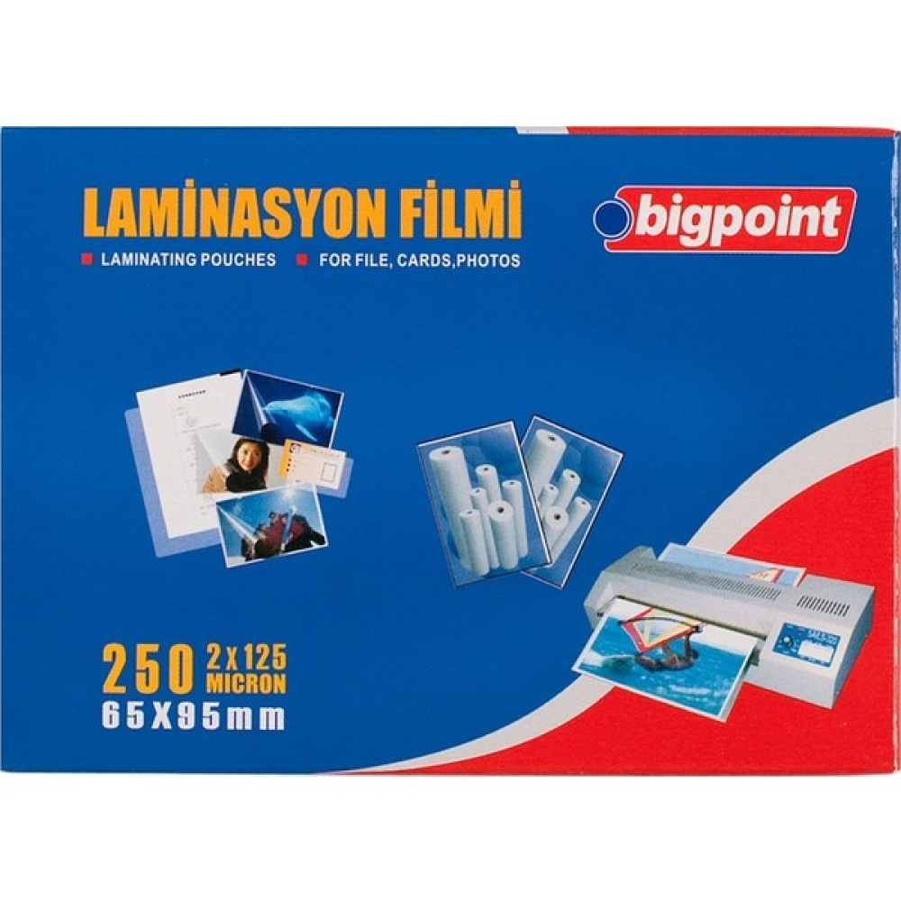Bigpoint Bp698 Lamınasyon Fılmı 65X95 125 Micron Laminasyon Sistemi Fiyatı